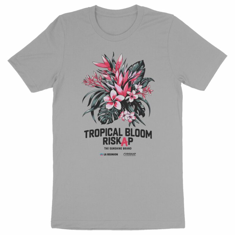 T-shirt homme - tropical bloom - coton bio premium