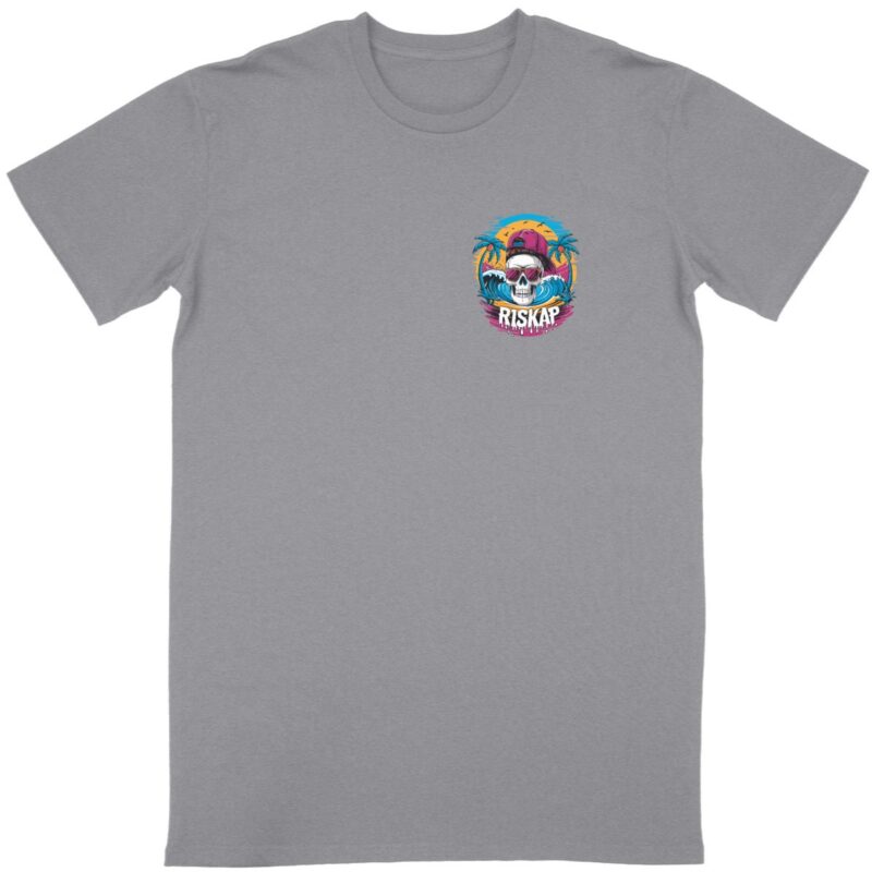 T-shirt homme - riskap skull - qualité premium bio