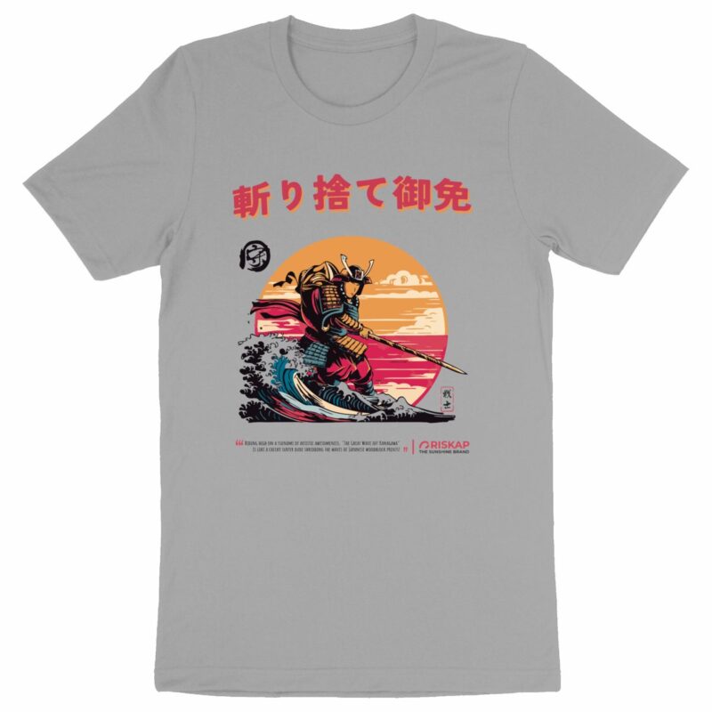 T-shirt homme – samuraï riskap – coton bio premium