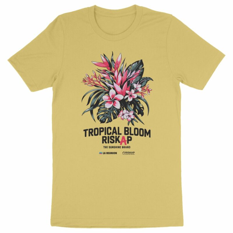 T-shirt homme - tropical bloom - coton bio premium
