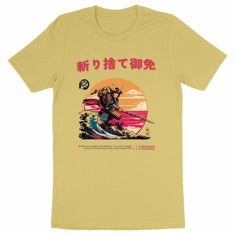 T-shirt homme – samuraï riskap – coton bio premium