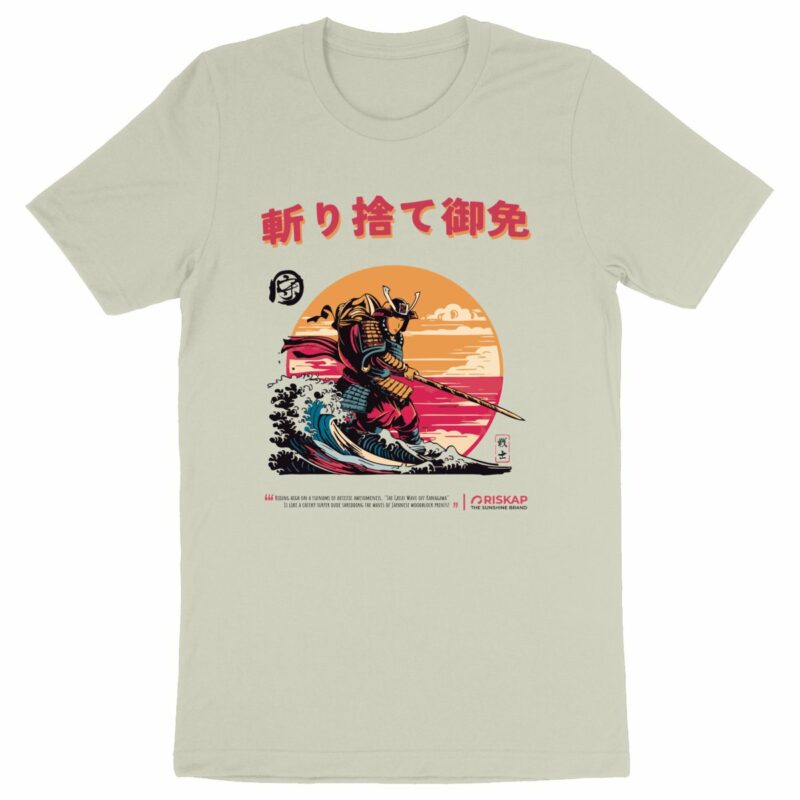 T-shirt homme – samuraï riskap – coton bio premium