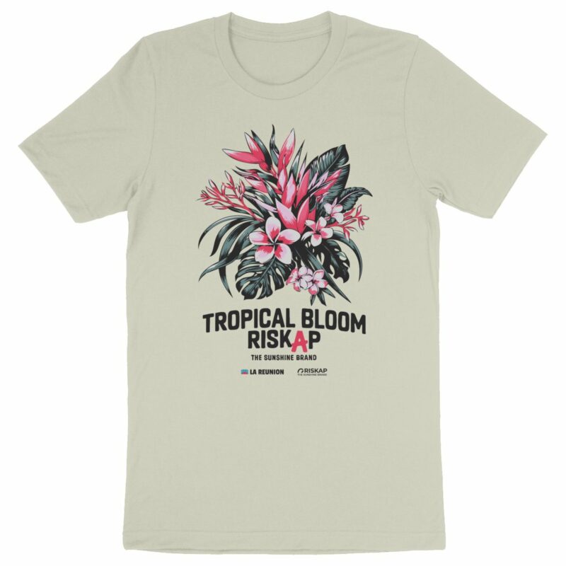 T-shirt homme - tropical bloom - coton bio premium