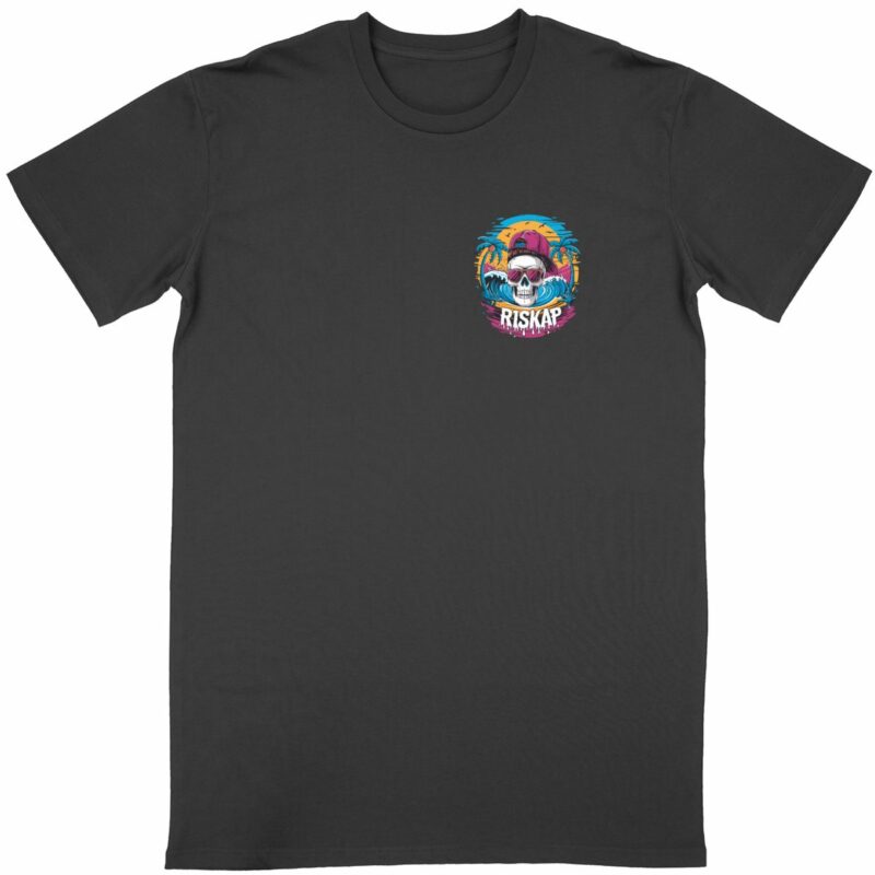 T-shirt homme - riskap skull - qualité premium bio