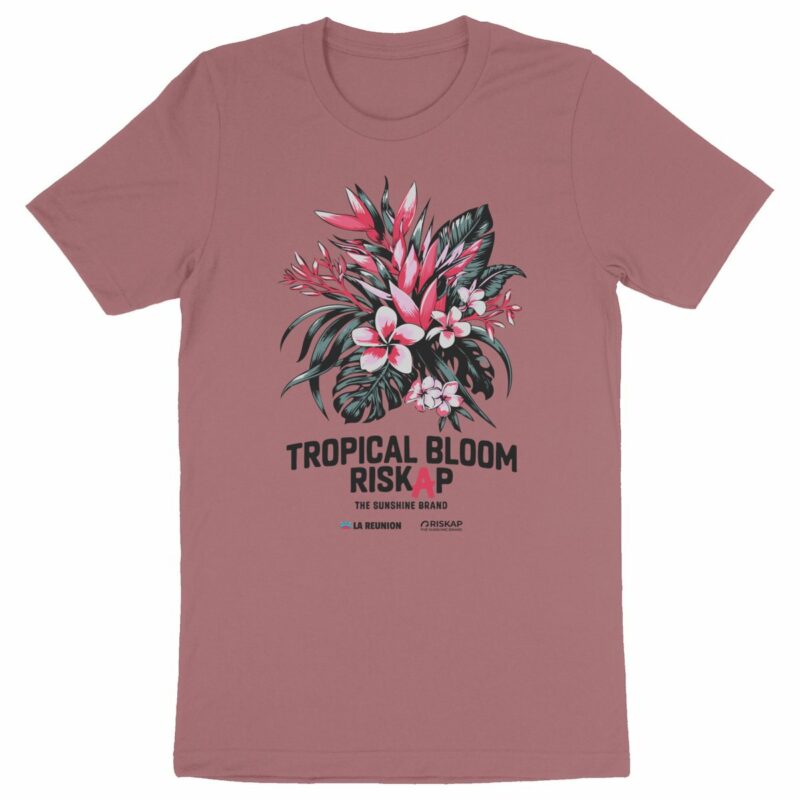 T-shirt homme - tropical bloom - coton bio premium