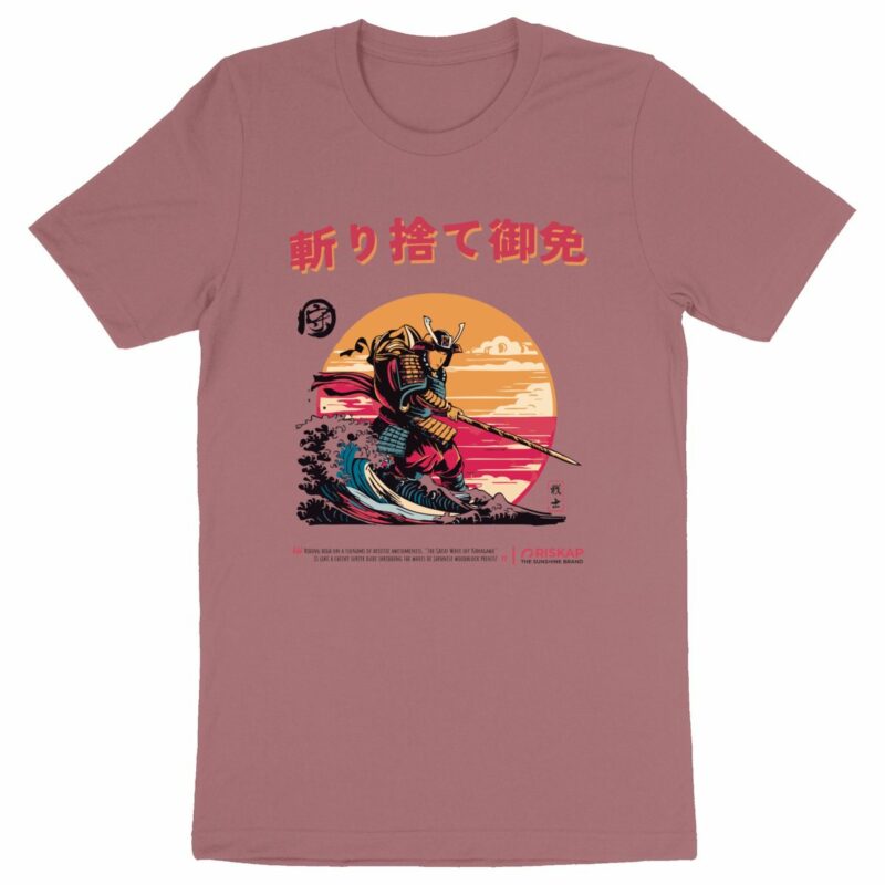 T-shirt homme – samuraï riskap – coton bio premium