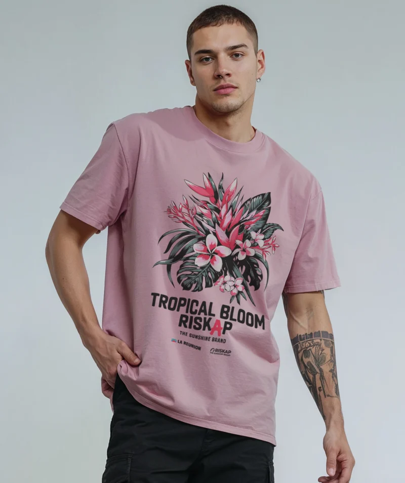 T-shirt homme - tropical bloom - coton bio premium – image 2