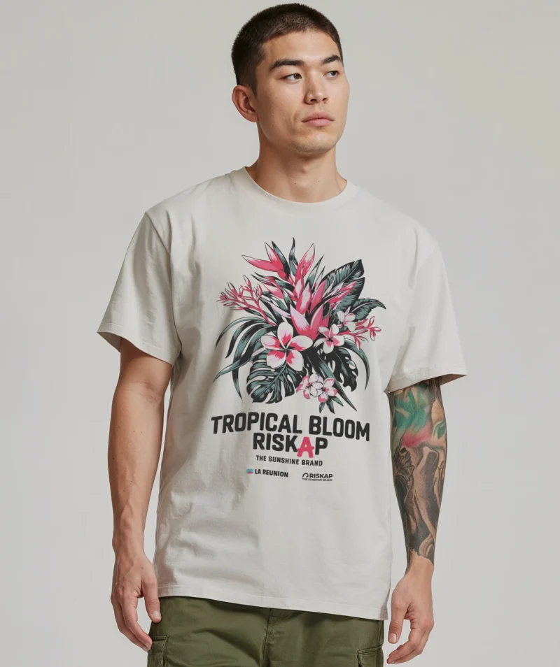T-shirt homme - tropical bloom