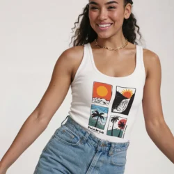 Débardeur Femme - Reunion Adventures - Coton Bio Premium