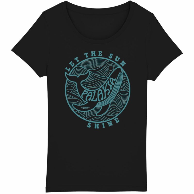 T-shirt femme léger - sun whale - coton bio premium
