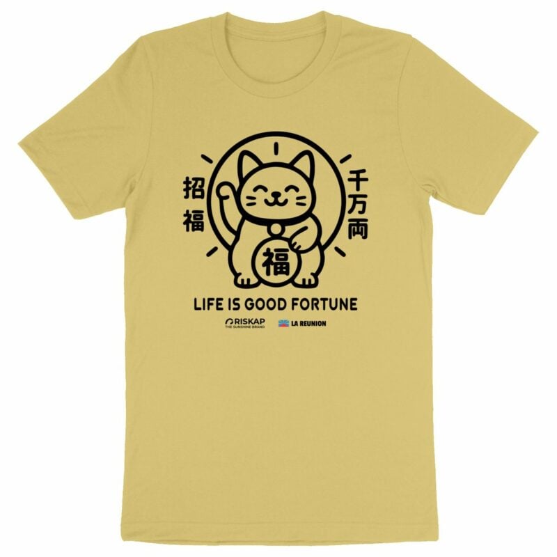 T-shirt homme – good fortune – qualité premium bio
