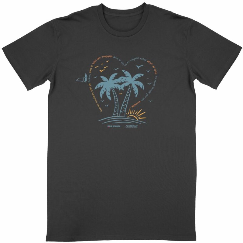 T-shirt homme - cœur tropical - coton bio premium