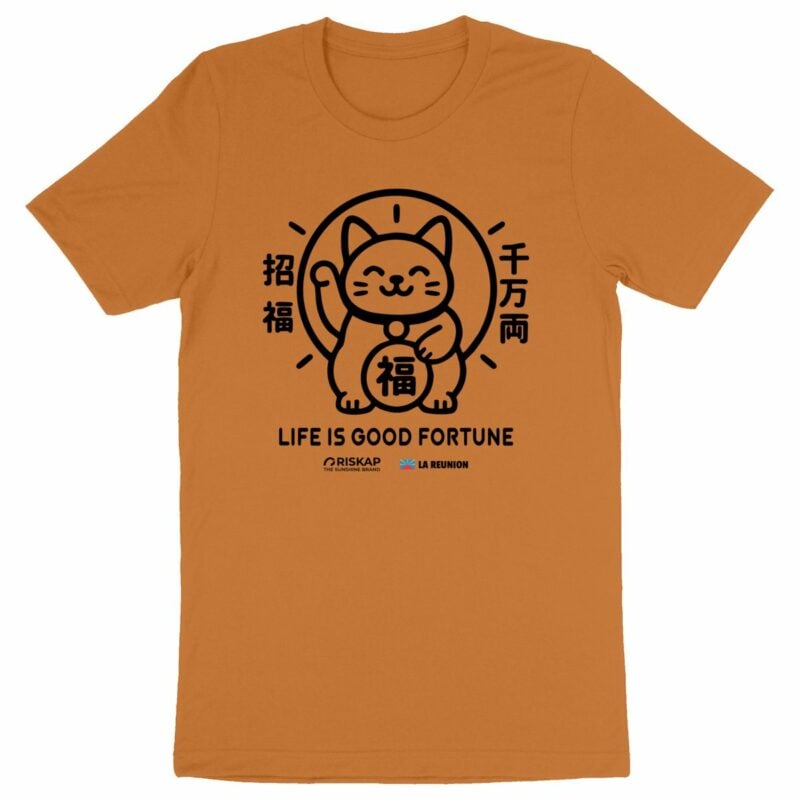 T-shirt homme – good fortune – qualité premium bio