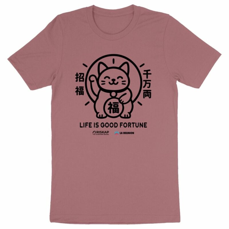T-shirt homme – good fortune – qualité premium bio