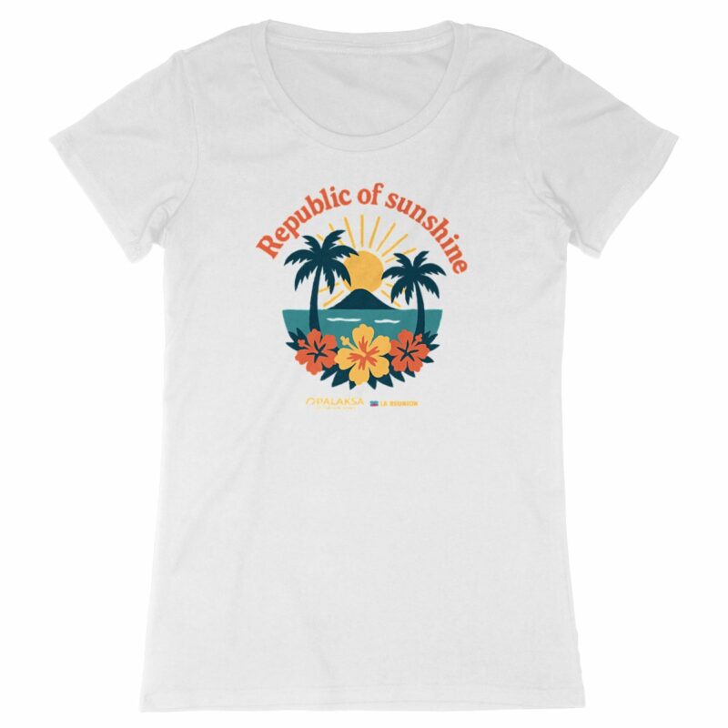 T-shirt femme vintage - republic of sunshine - coton bio premium