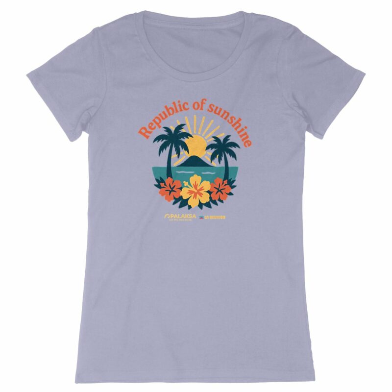 T-shirt femme vintage - republic of sunshine - coton bio premium