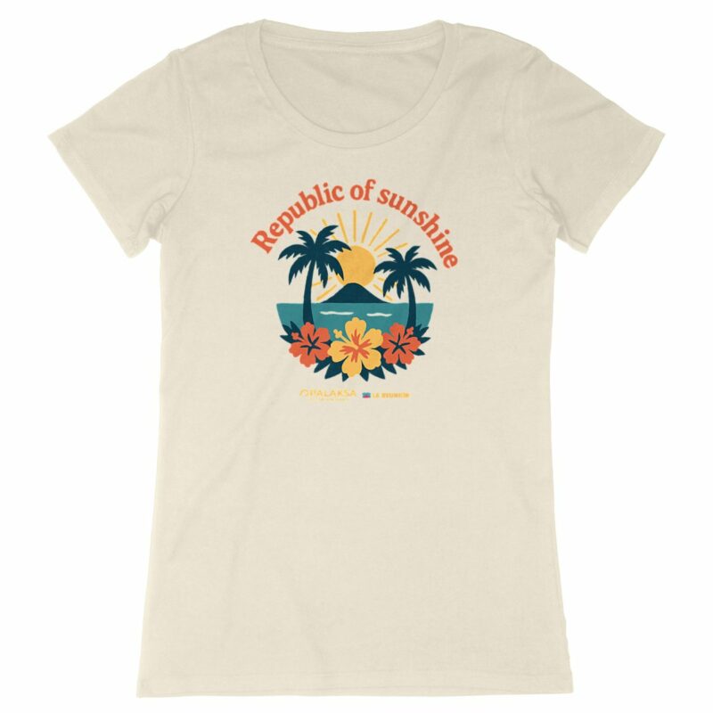 T-shirt femme vintage - republic of sunshine - coton bio premium