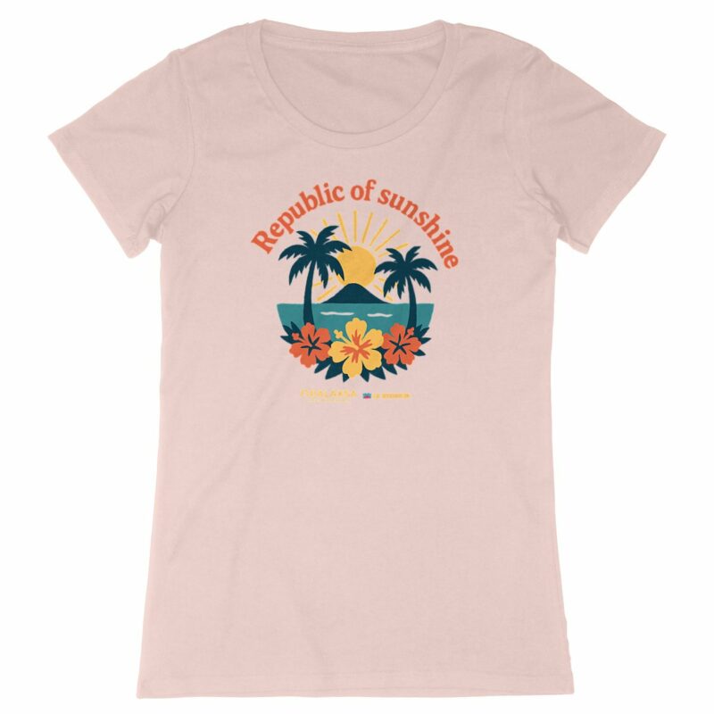 T-shirt femme vintage - republic of sunshine - coton bio premium