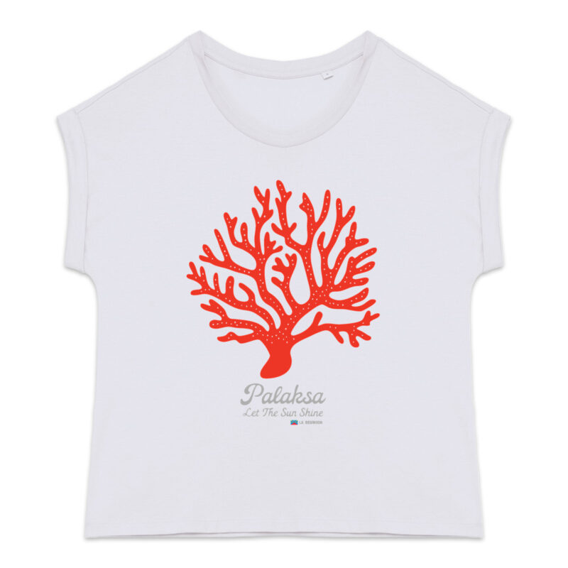 T-shirt femme - coral - qualité premium bio
