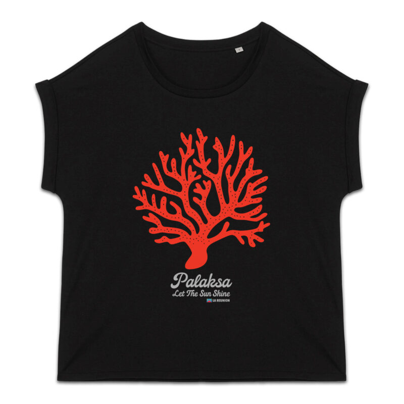 T-shirt femme - coral - qualité premium bio