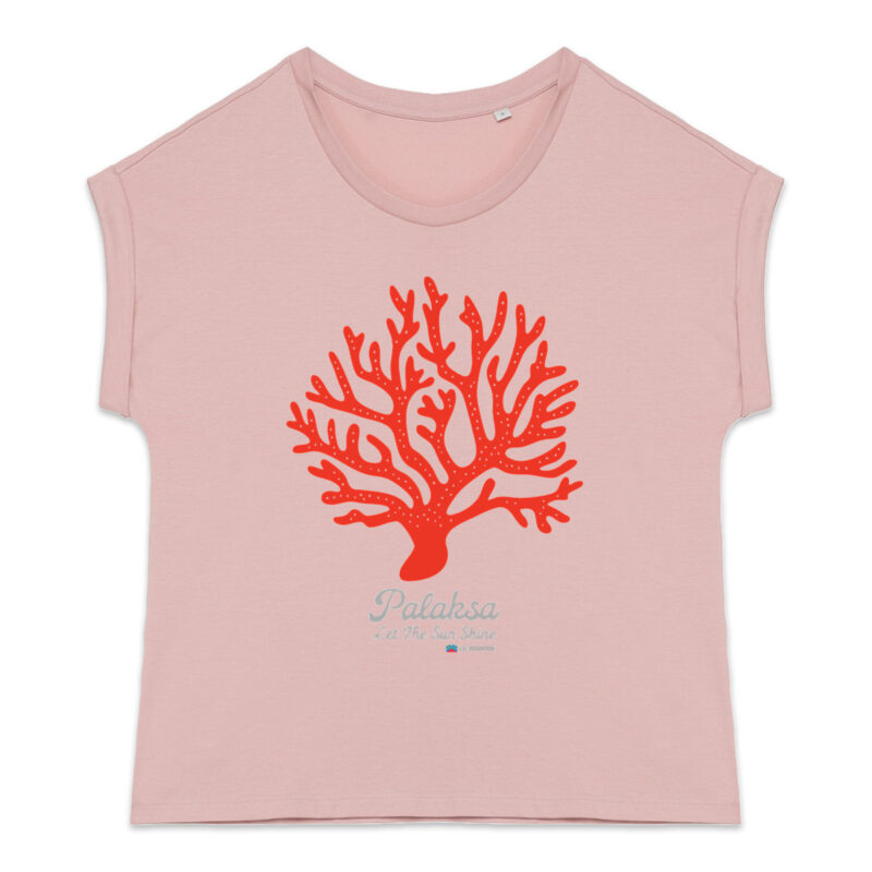 T-shirt femme - coral - qualité premium bio