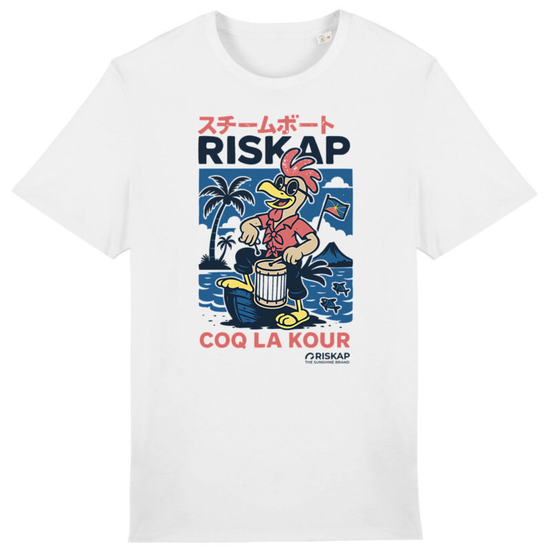 T-shirt homme - coq la kour - coton bio premium