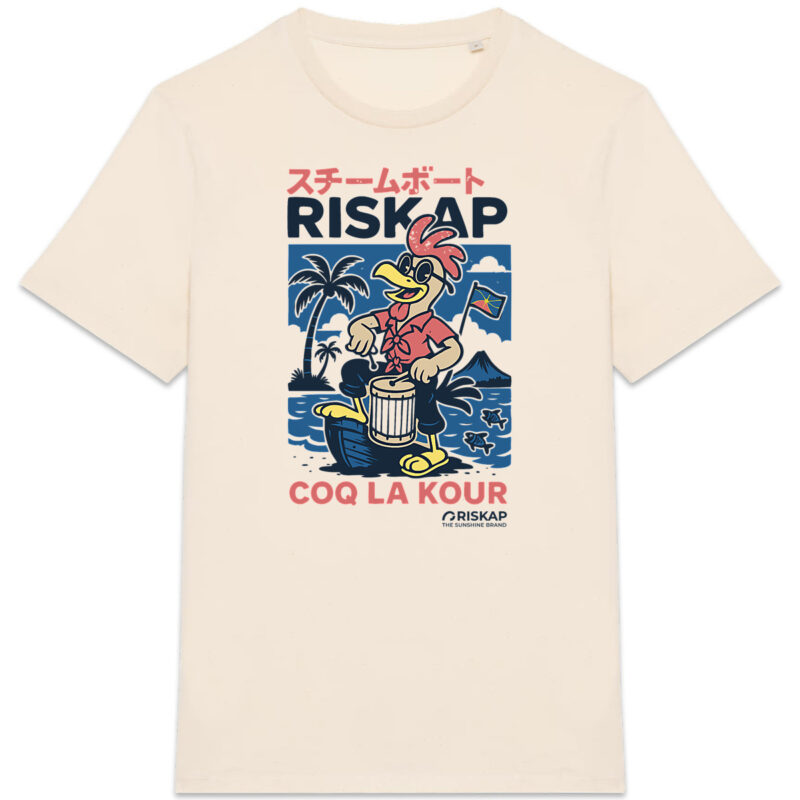 T-shirt homme - coq la kour - coton bio premium