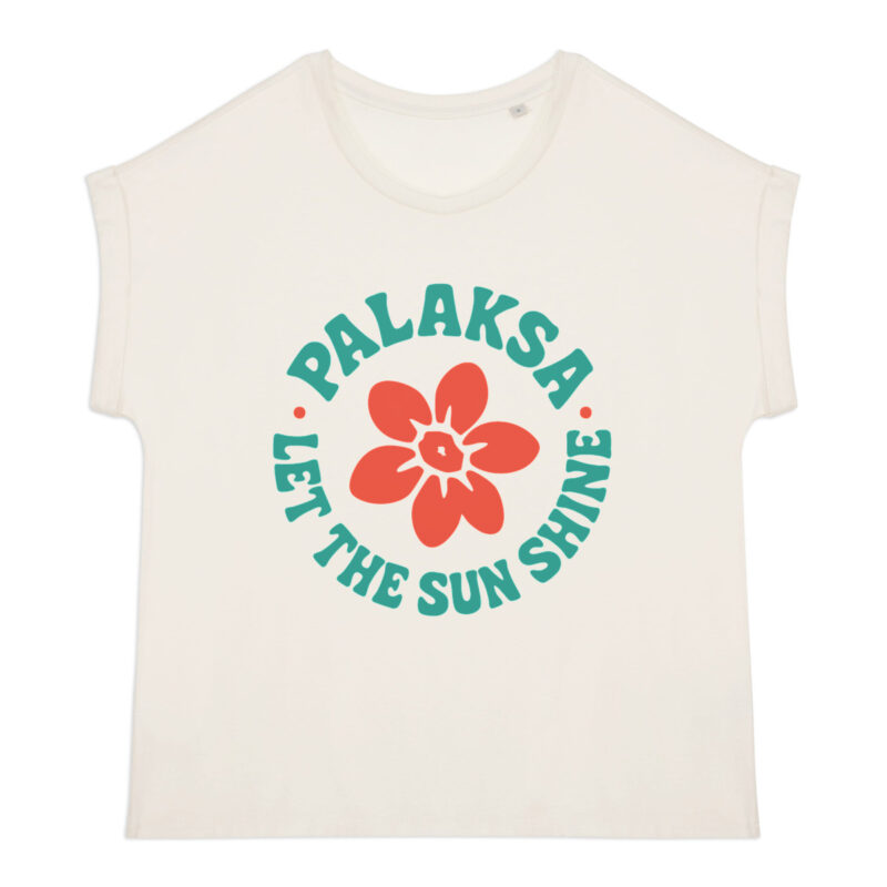 T-shirt femme - run flower - qualité premium bio