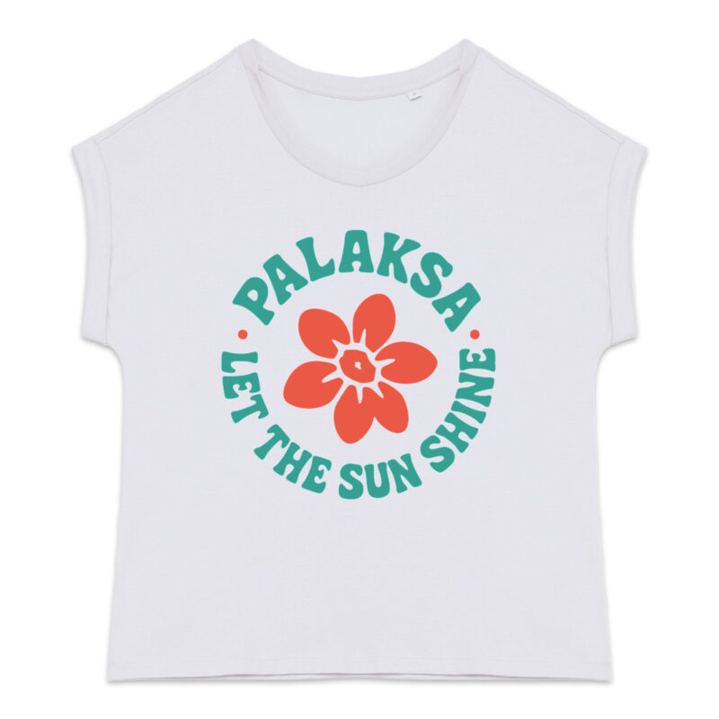 T-shirt femme - run flower - qualité premium bio