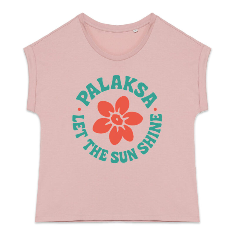 T-shirt femme - run flower - qualité premium bio